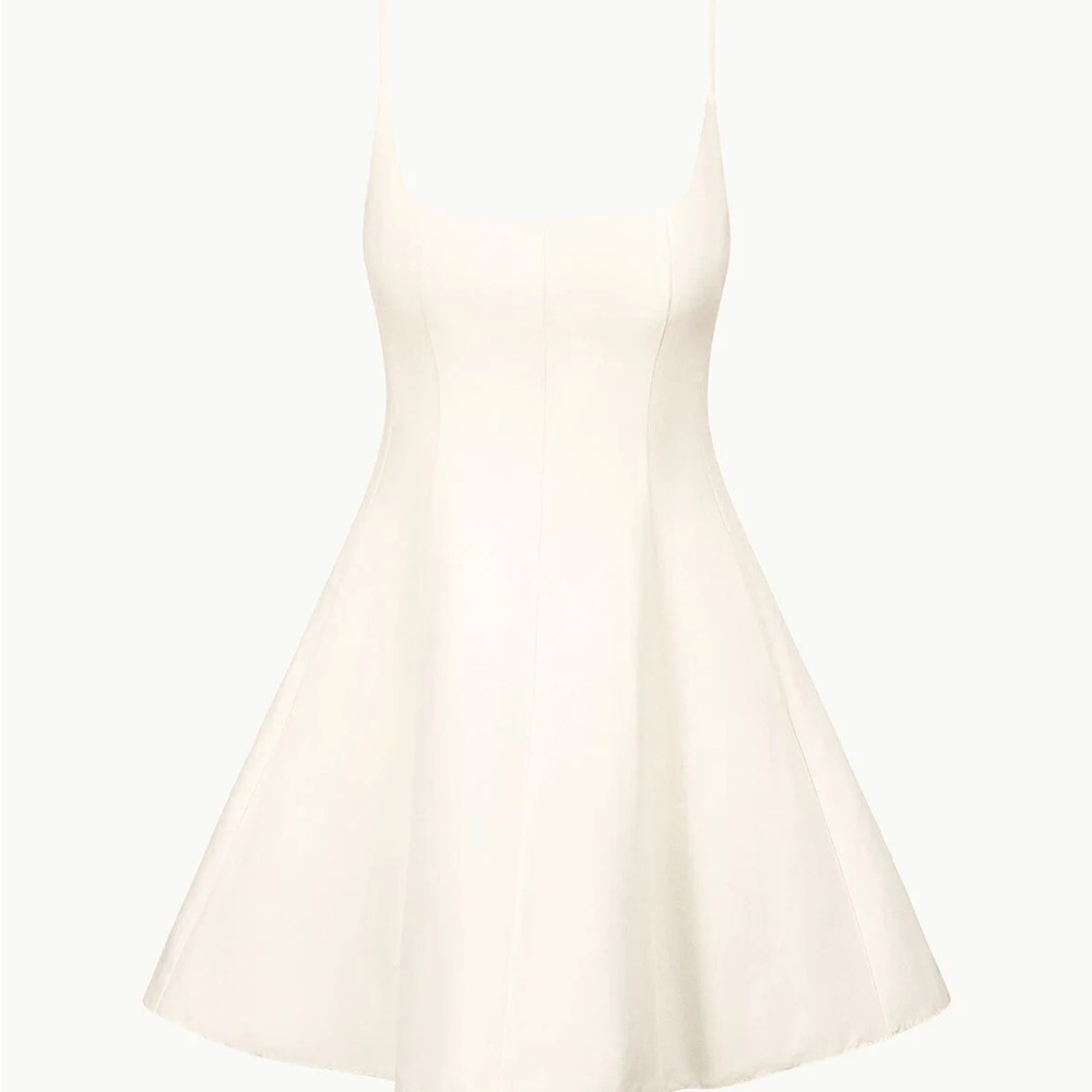 Staud Joy Mini Dress White